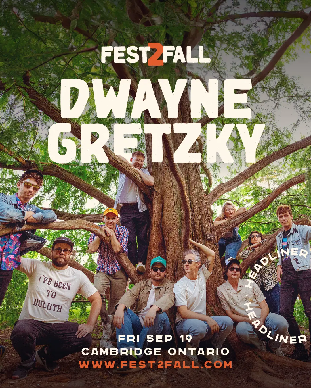 Ten-piece band Dwayne Gretzky
